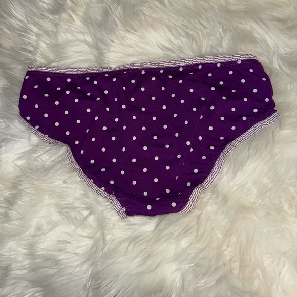 Victoria Secret underwear- large-NWT-hiphugger- Purple Polka Dot - Picture 2 of 3